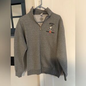 Gray Quarter-Zip Sweatshirt